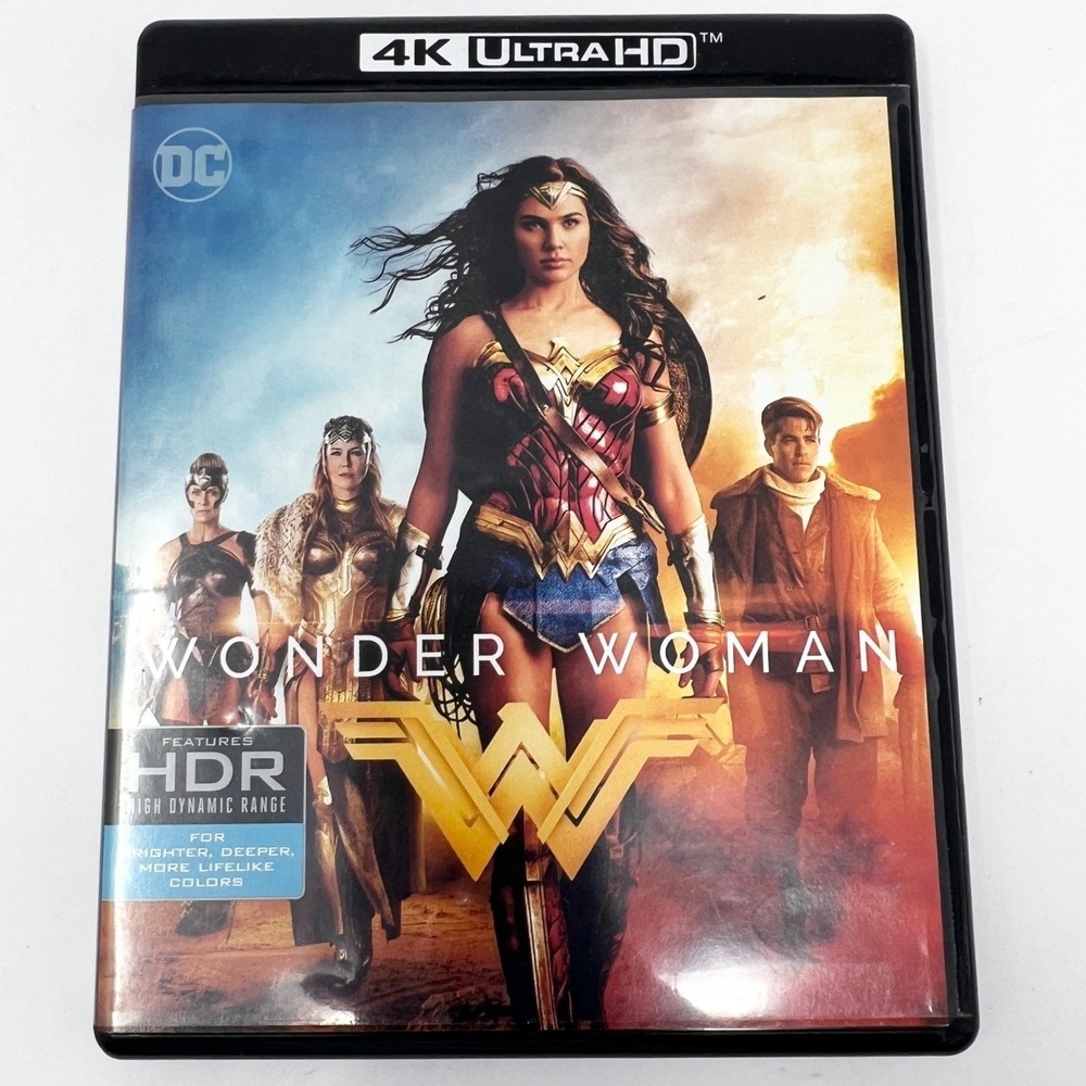 Wonder Woman 4K Ultra‎ HD Blu-ray 2017 DC Comics Gal Gadot Chris Pine